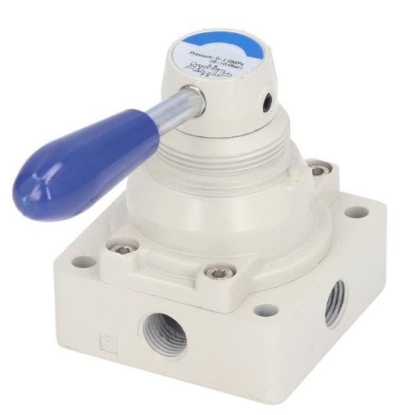 HURRISE pneumatisk roterande ventil Roterande spak Manuell ventil luftflödeskontroll 0~1.0mpa 0-145Psi Switch