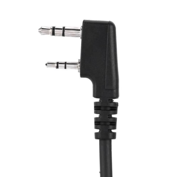 HURRISE handhållen högtalare mikrohögtalare 2-stifts bärbar walkie talkie för Kenwood/Quansheng/Baofeng UV5R/888S