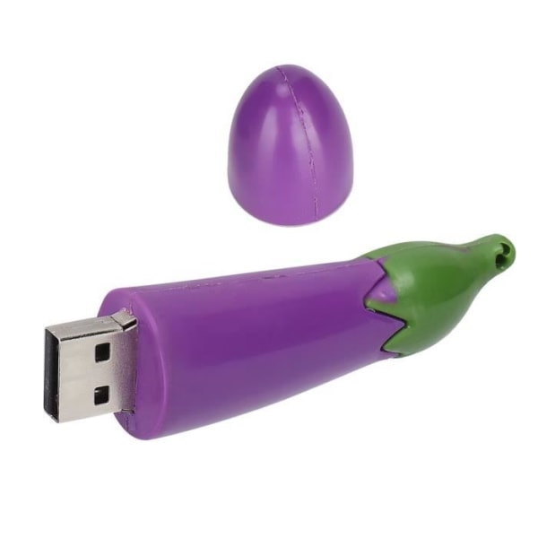HURRISE USB-flashminne Snyggt tecknat aubergineutseende bärbart minnesminne (4GB)