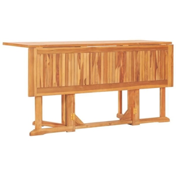 Hopfällbart trädgårdsbord för fjärils - LIA - 150x90x75 cm - Massivt teak