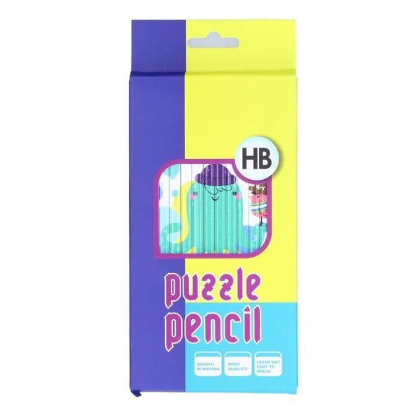 HURRISE pusselpenna 12 bitar pusselpenna sticksågsdesign Bekväm att hålla Vacker pålitlig student DIY-penna