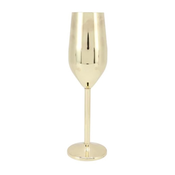 BEL-7643670086023-Metal Champagne Cup Rostfritt stål vinbägare Vacker elegant metall champagnebägare för hemmet