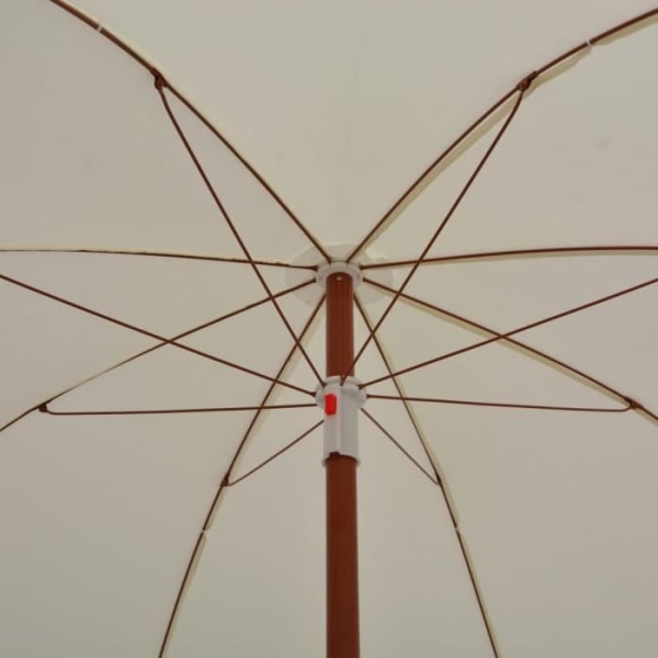 Wei Parasoll med stålstång 180 cm Sand# 0
