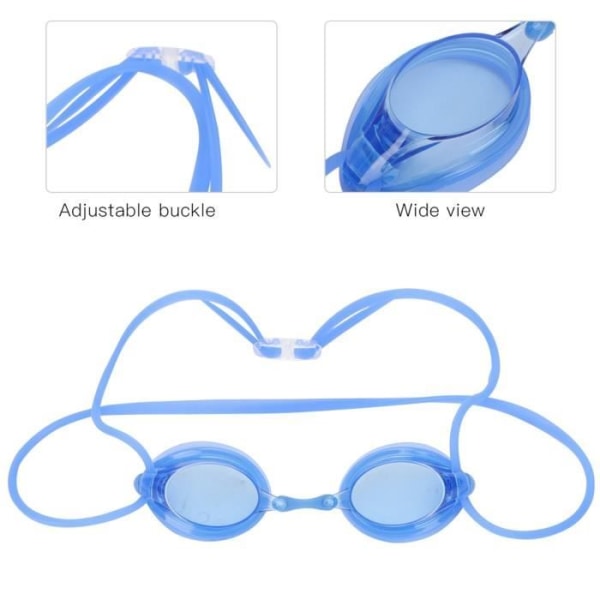 LIA Simglasögon Skyddsglasögon med dubbel linje pannband HD Anti-fog Racing Vuxen (YG07 Blue)