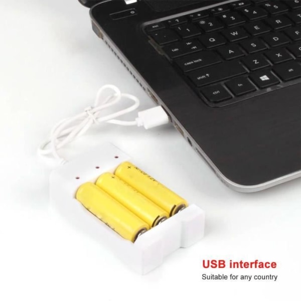USB-laddare Laddning för AA/AAA uppladdningsbara batterier Högt motstånd