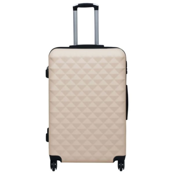 Hård resväska - LIA - Guld - ABS - Invändiga spännband - Säkerhetslås