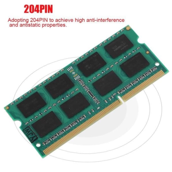 PC3-10600 RAM 4GB DDR3 Bärbar datorminne 1333MHz för Intel