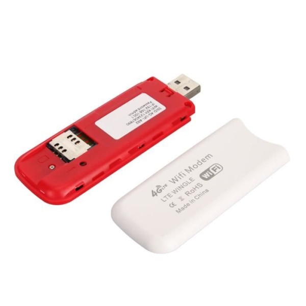 HURRISE 4G LTE Mobile WiFi Hotspot med SIM-kortplats - 10 användare - USB-driven - Bärbar Wifi för resor