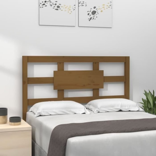 Sänggavel i massiv furu - Honungsbrun - 80,5x4x100 cm - Modern stil - Design