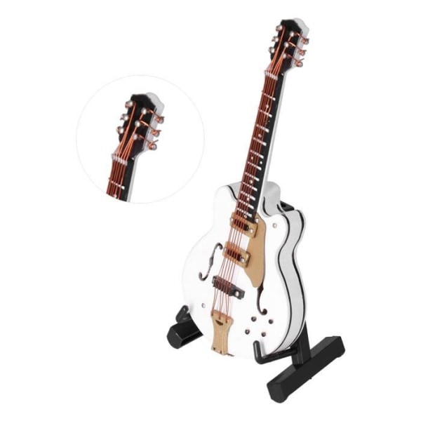 HURRISE Gitarrmodell Utsökt minigitarrmodell med slät yta, fina detaljer och vackra proportioner, lång dekorativ staty