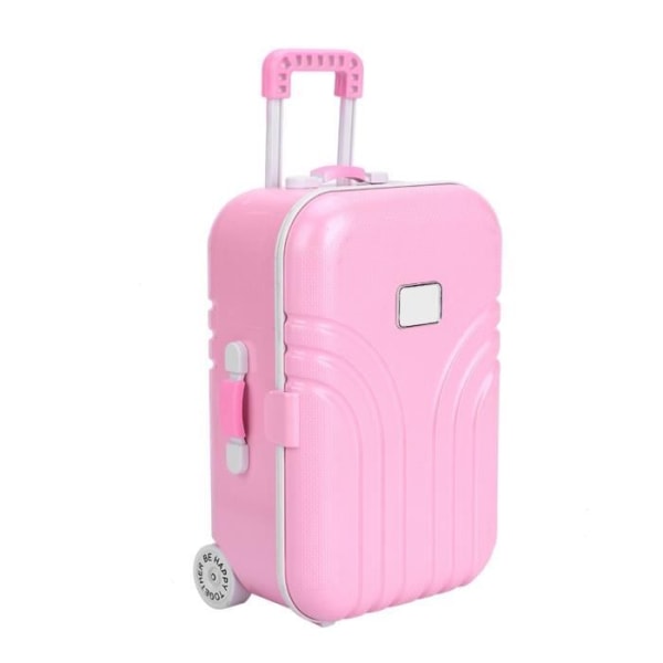 Baby resväska leksak Söt plast rullande resväska Mini bagagelåda (rosa)