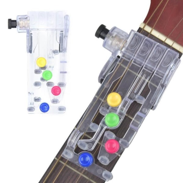 HURRISE Chord Assisted Learning Tool Guitar Learning System Tool Chord Assisted + 10st Pickup Musikinstrument