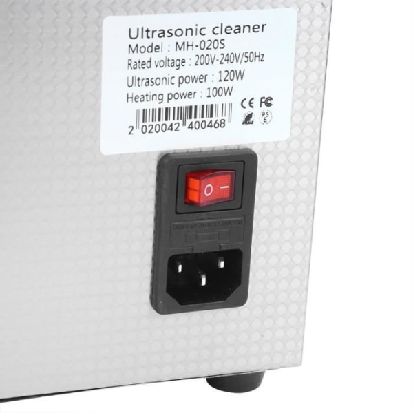 3L elektrisk ultraljudsrengörare med korg och multifunktionell digital LED-timer-BEL237