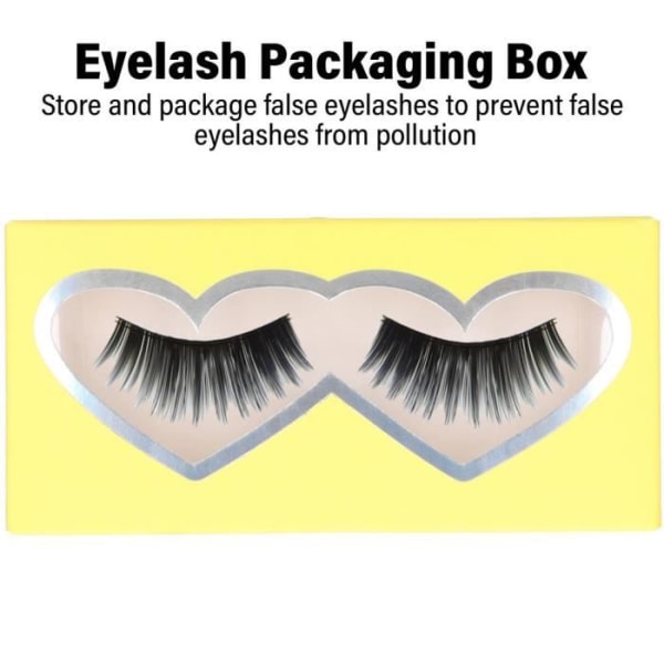HURRISE ögonfransförpackningslåda 10 st Tom ögonfransfodral Pappersförvaringslåda för lösögonfransförpackning(D22)