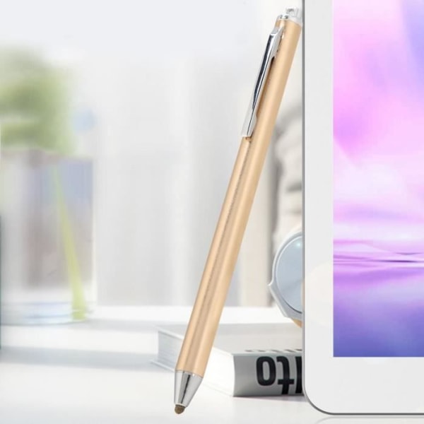 Tyghuvud Stylus Penna för Samsung Tab-Lg-Huawei-Xiaomi Smartphone för iPad 2018 Gold