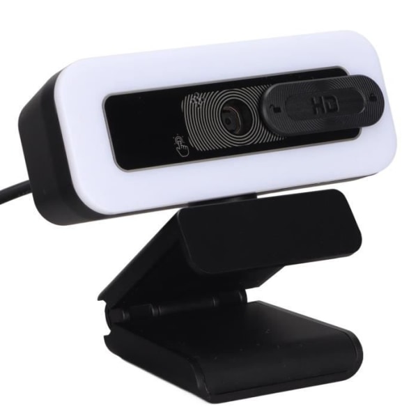 HURRISE Datorkamera 2K USB-webbkamera Justerbar ljusstyrka Ansiktsigenkänning Autofokusmikrofon