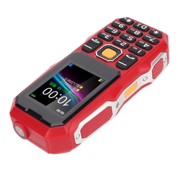 HURRISE mobiltelefon med stor knapp HURRISE mobiltelefon för seniorer W2021 bärbar telefoni OD Grön Röd