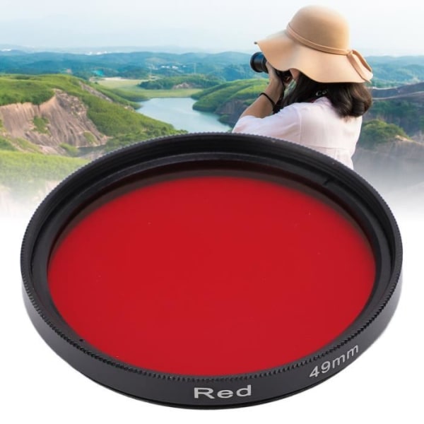 BEL-7423055067201-Rött linsfilter för Nikon Komplett rött linsfilter Rödfilter Optiskt glasfilter
