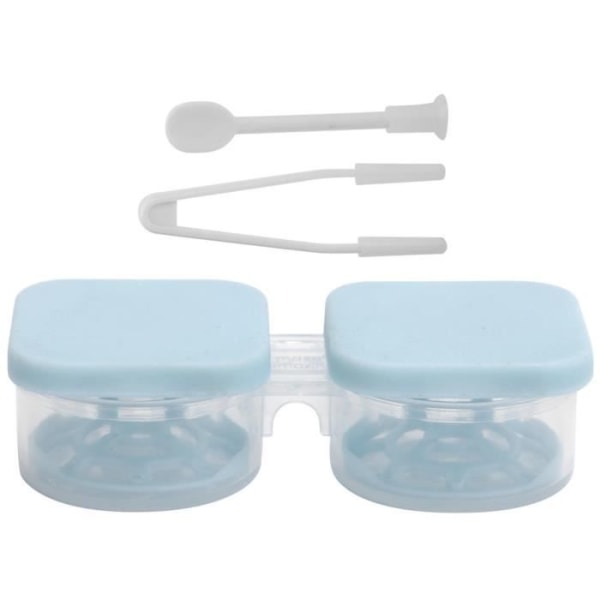 HURRISE Kosmetisk kontaktlinshållare Kontaktlinsfodral Bärbar plast kosmetisk linslåda