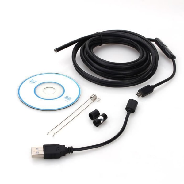 BEL USB Endoscope Inspection Camera IP67 6LED USB HD Vattentät för Android - Win -3,5 m, 5,5 mm