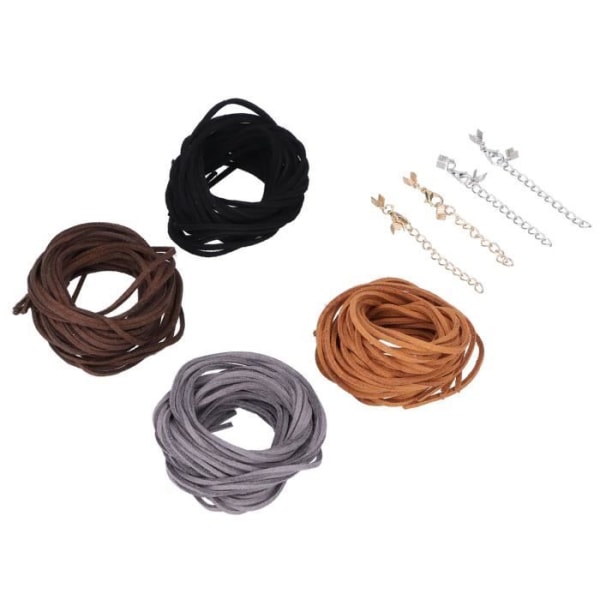 BEL-7423055048491-Handgjorda flätat rep 3 mm handflätat rep färg armband, hårdvara rep halsband