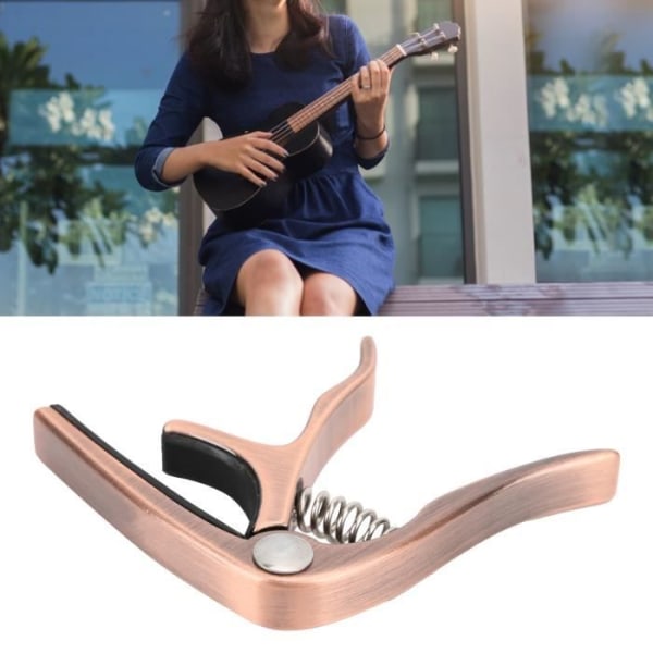 BEL-7643670110148-(Rose Gold) Gitarr Capo Zinklegering Silikon Metall Capo