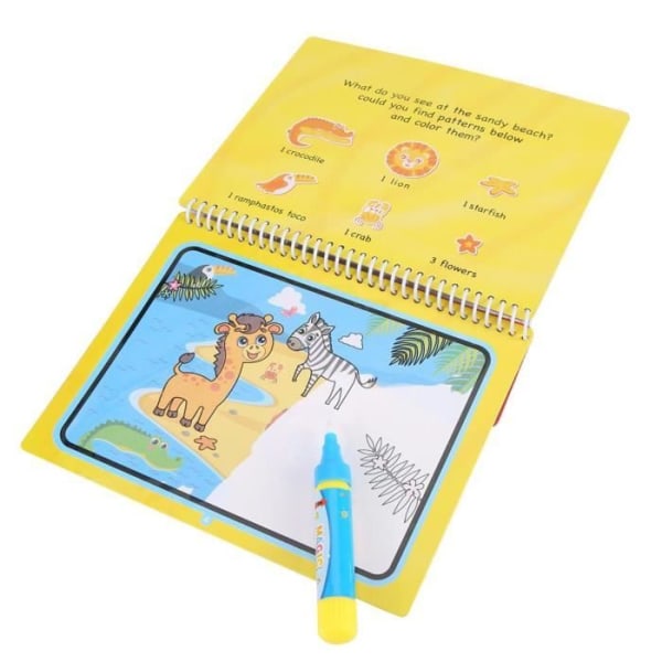 LIA Återanvändbar vattenmålarmålarbok Pedagogisk inlärningsleksak för barn #4
