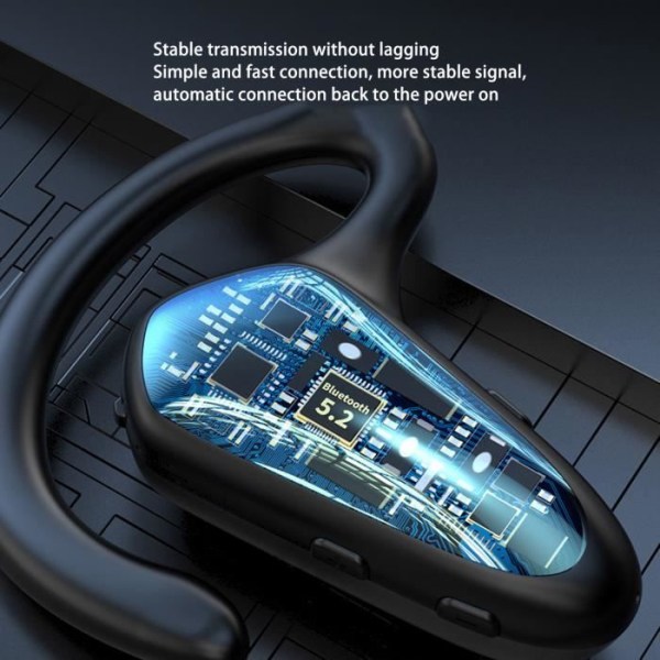 HURRISE Trådlös Bluetooth-hörlurar Benledning Brusreducering Bluetooth 5.1 Ultralight Business