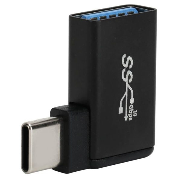 HURRISE USB C 90-graders OTG-adapter till USB 3.0 - Kompakt och lätt - Snabb överföring