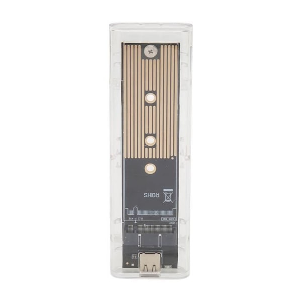 HURRISE SSD-hölje SATA M.2 NVMe USB C 10Gbps Transparent 4TB 2230 2242 2260 2280