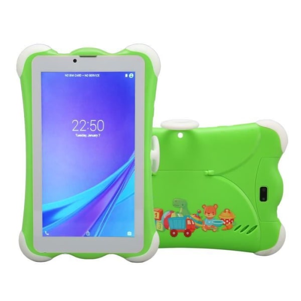 HURRISE för Android surfplatta för barn 7 tums surfplatta för barn, Android WiFi pekskärm dator surfplatta EU-kontakt