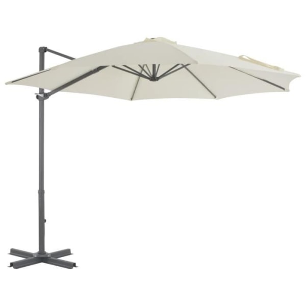 BEL-7029242394473-Cantilever parasoll med aluminiumstång 300 cm Sand