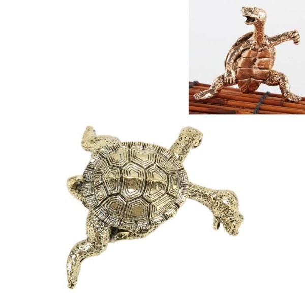 LIX-Rökelsebrännare Antik Utsökt robust rökelsehållare i metall för dekorationspresenter (402 Stor bronssköldpadda)