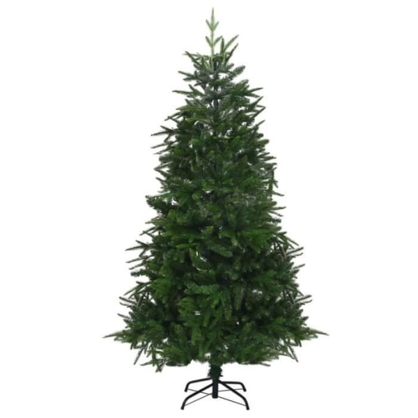 Konstgjord julgran med LED och bollar Grön 180 cm PVC PE BEL-7016694083444