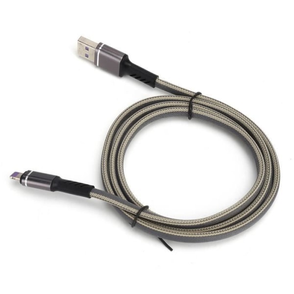 HURRISE Snabbladdningskabel 5A Denim Mobiltelefon Snabbladdning USB-kabel 1m dataöverföringstråd (för