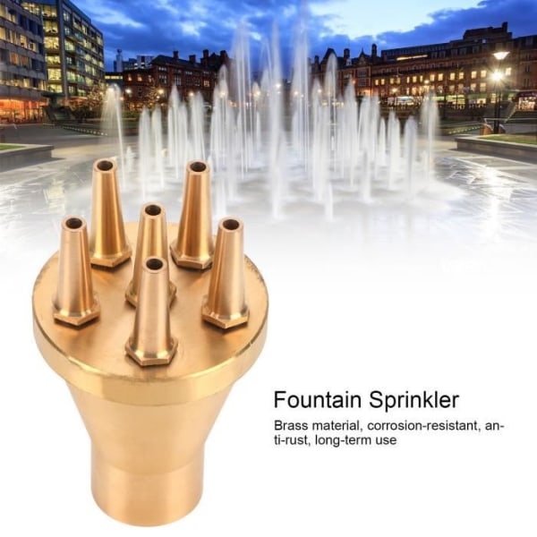 HURRISE Fountain Sprinkler Fountain Sprayer G1in DN25 Invändig gänga Mässing Vatten Sprinkler Sprayhuvud