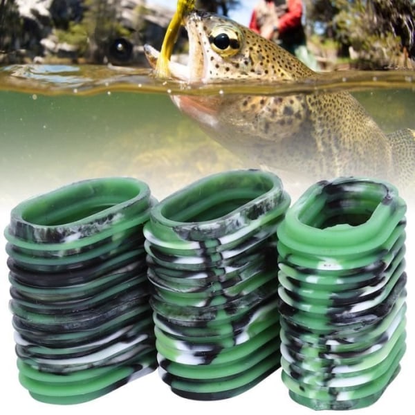 SIB 5 st Fishing Rulle Anti-Slip Handtag Ergonomiska Kåpa Knoppar Flerfärgad Tillval (Grön Svart)