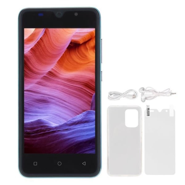 8 Pro 5 Inch Smartphone Dual SIM Dual Standby RAM 512MB ROM 4GB Mobiltelefon för Android System (Ljusgrön)-BEL