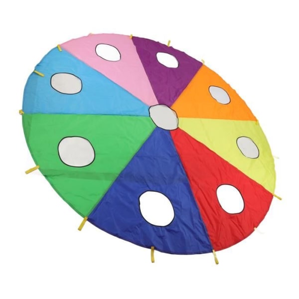 BEL-7293629092133-Mulfallsskärm paraplyspel Barnparaply fallskärmslekset 9 hål Rund form Uppblåsbar Stick Mole Poundi