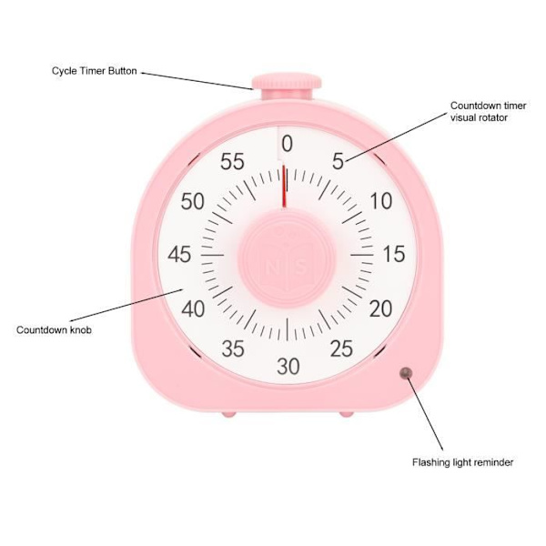 Tbästa visuella timer för barn 60 minuter visuell timer för barn Vuxna med två påminnelselägen Inställningsläge