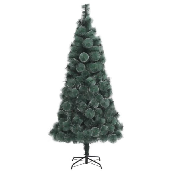 Konstgjord julgran med LED och bollar Grön 150 cm PVC PE BEL-7016694083277