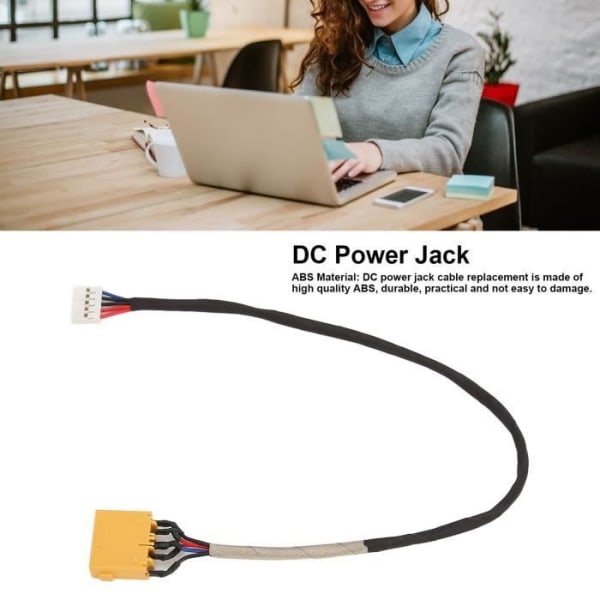 HURRISE För Lenovo DC Power Jack DC Power Jack Kabelbyte Effektivt ABS DC Power Jack