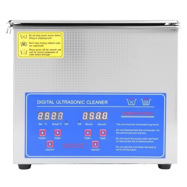 NY Digital Ultrasonic Cleaner Timer 3L