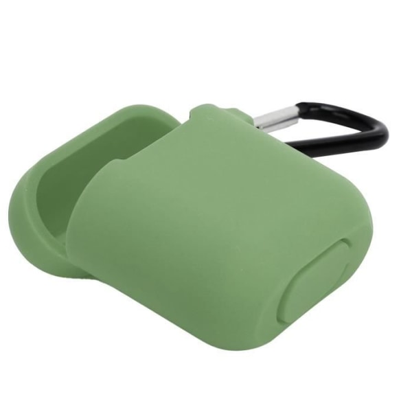 HURRISE Skyddsfodral för trådlösa hörsnäckor, Anti-Lost, silikon med karbinhake för IOS hörsnäckor 1/2 (svart) grön