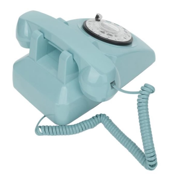 HURRISE Retrotelefon Roterande fast telefon, 1960-talsstil, gammaldags vintage hemtelefon, telefonitelefon