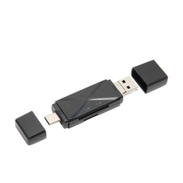 3 i 1 kortläsare Bärbar Mini 3 i 1 USB C USB 2.0 minneskortläsare Micro USB Storage Card Reader