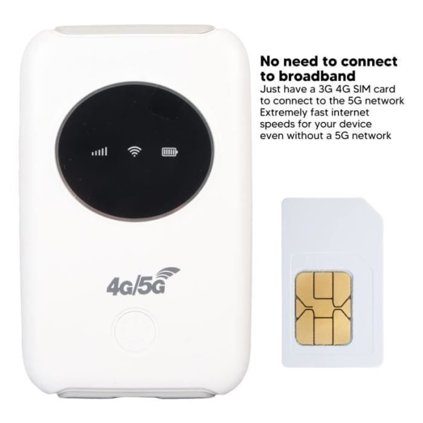 HURRISE 4G LTE USB WiFi-modem med SIM-kortplats, datoraccesspunktsbox