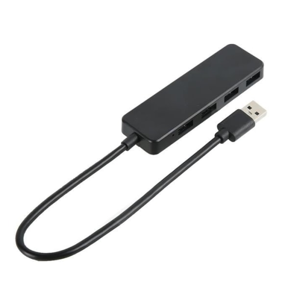 LIX 4-ports USB3.0-hub - TBEST - Ultra Durable svart - Höghastighets 5 Gbit/s