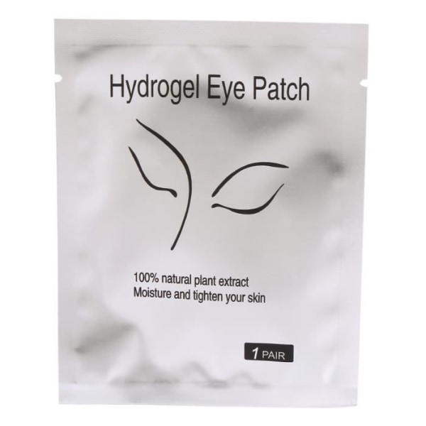 BEL Hydrogel Eyelash Extension Under Eye Gel Luddfria Pad-lappar (10 par silver för ansikte)