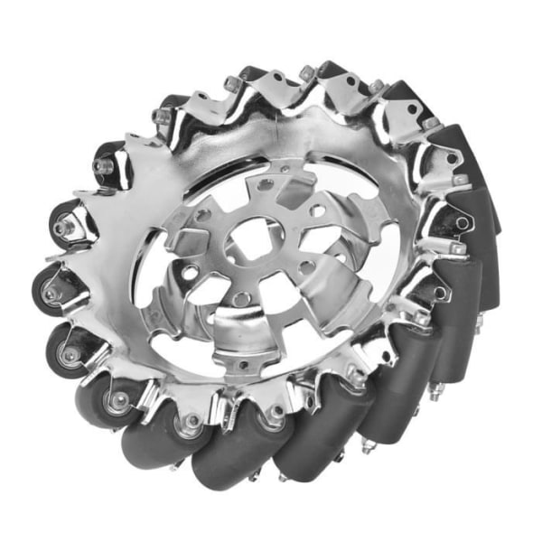 45-graders rundstrålande hjul 6-tums Mecanum-hjul, oberoende drivna Mecanum-metallhjul, industrirobot